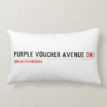 purple voucher avenue  Pillows (Lumbar)