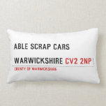 ABLE SCRAP CARS  WARWICKSHIRE  Pillows (Lumbar)