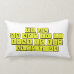 TO BE
 OR NOT TO BE
 THAT IS THE 
 QUESTION  Pillows (Lumbar)