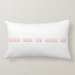 keep calm and love me  Pillows (Lumbar)
