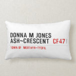 Donna M Jones Ash~Crescent   Pillows (Lumbar)
