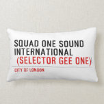 SQUAD ONE SOUND INTERNATIONAL   Pillows (Lumbar)