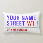 Your Name Street  Pillows (Lumbar)