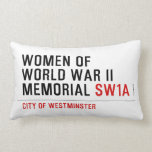 women of world war II memorial  Pillows (Lumbar)