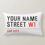 Your Name Street  Pillows (Lumbar)