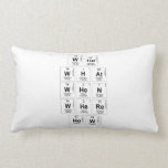 Who
 WHat
 When
 Where
 How  Pillows (Lumbar)