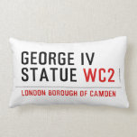 george iv statue  Pillows (Lumbar)