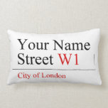 Your Name Street  Pillows (Lumbar)