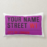 Your Name Street  Pillows (Lumbar)