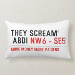 THEY SCREAM'  ABDI  Pillows (Lumbar)