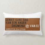 Geniet elke dag van een ander         dagmenu  Pillows (Lumbar)