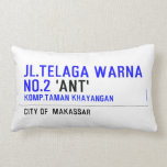 jl.telaga warna no.2  Pillows (Lumbar)