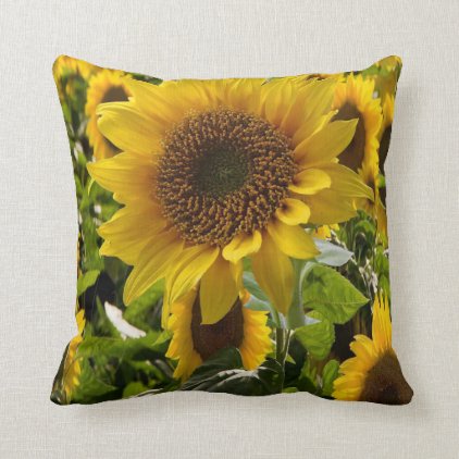 pillows sunflowers