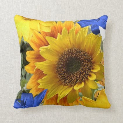 pillows sunflowers