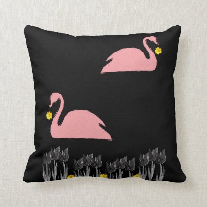 pillows swans