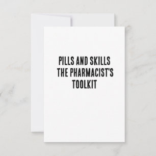 Pills and skills – the pharmacist's toolkit thank you card