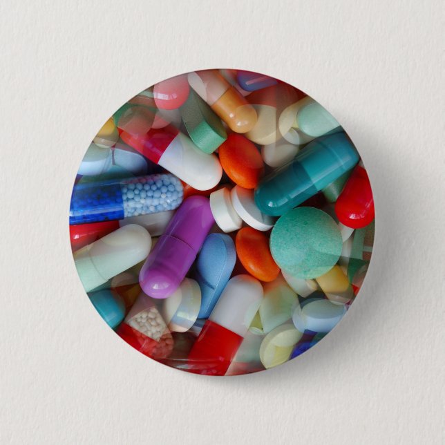 pills drugs button (Front)