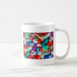 pills drugs coffee mug