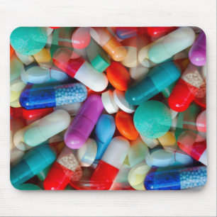 pills drugs mouse pad