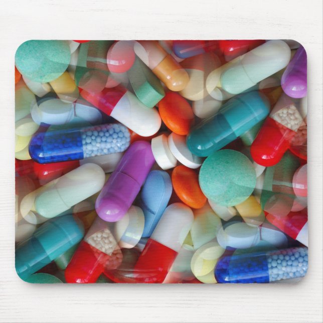 pills drugs mouse pad (Front)