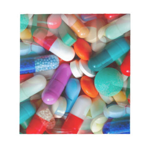 pills drugs notepad