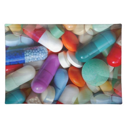 pills drugs placemat