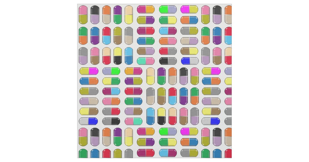Pills Fabric Zazzle