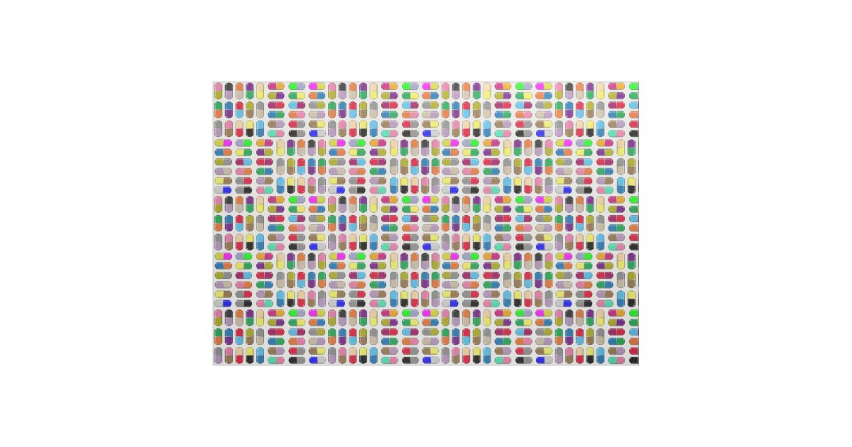 Pills Fabric Zazzle