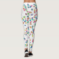 Open wide! pill print leggings