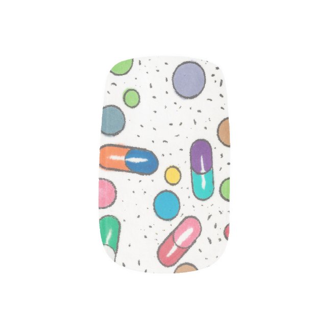 Pills Minx Nail Wraps (Left Thumb)