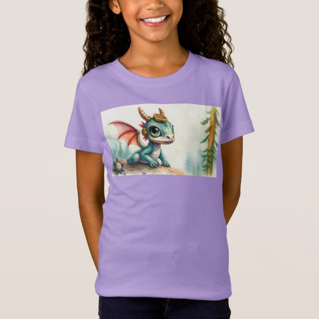Pilly the Steampunk Dress-up Dragon  T-Shirt (Front)