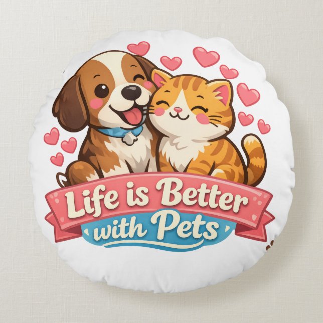 Pilo Pet Cushion – Perfect Gift for Animal Lovers (Front)