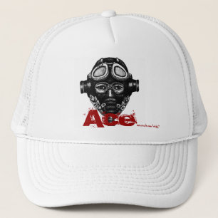 Pilot ace in helmet cool graphic art hat design