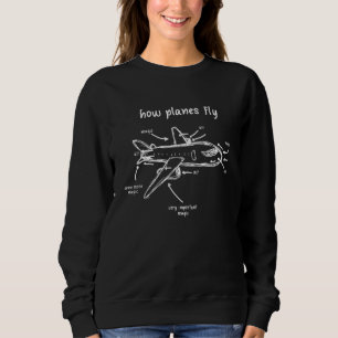 Pilot Aerospace Engineer Aircraft Mechanic How Pla Sweatshirt