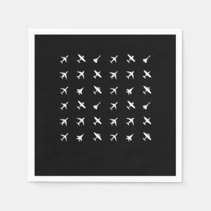 Pilot Aircraft Flying Aviator Flight Engineers Pla Napkins