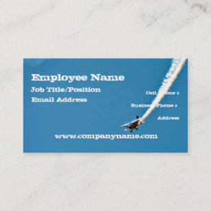 Jet Aircraft Business Cards Zazzle Pilot Airline Business Card Template