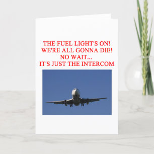 PILOT airline joke Card