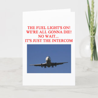 PILOT airline joke Card