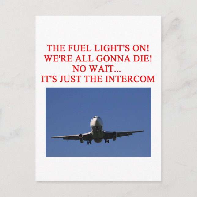 PILOT airline joke Postcard (Front)