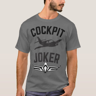 Pilot Airplane Aviator Cockpit Flying Fun T-Shirt