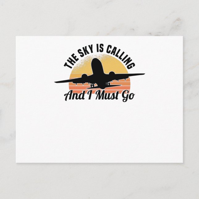 Pilot Airplane Engine Flyer Saying Hobbypilot Postcard (Front)