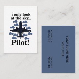 Pilot Airplane I Only Look At The Sky Pilot