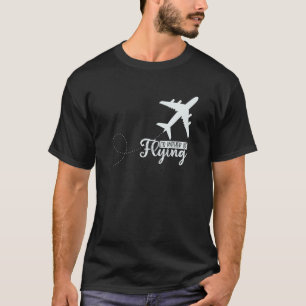 Pilot Airplane Plane Aviation I would Rather be Fl T-Shirt