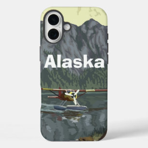 Pilot Alaska Airplane iPhone 16 Plus Case