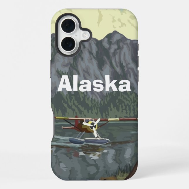 Pilot Alaska Airplane Iphone Case (Back)