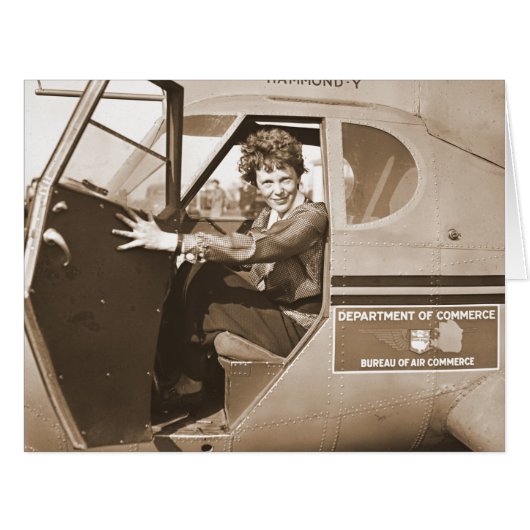 Pilot Amelia Earhart 1936 Cards (Front Horizontal)
