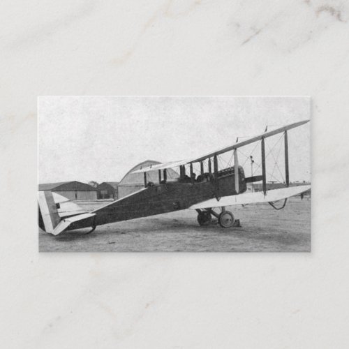 Pilot Aviation Airplane Vintage Business Card