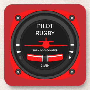 Pilot Aviation Geek Beverage Coaster