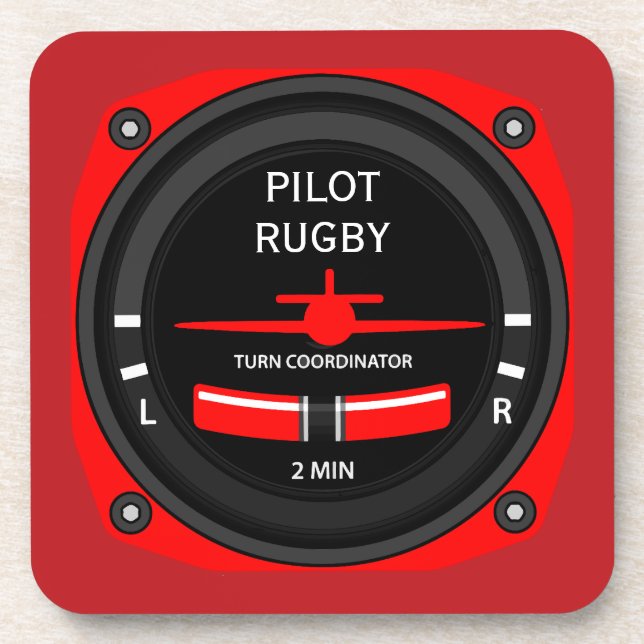 Pilot Aviation Geek Beverage Coaster (Front)