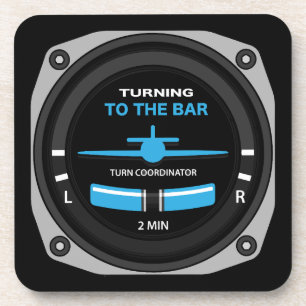Pilot Aviation Geek Beverage Coaster